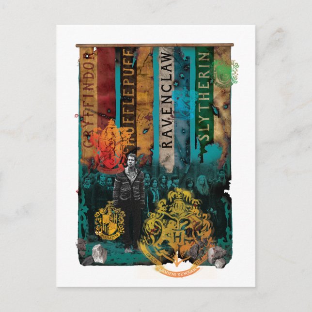 Neville Longbottom Collage 1 Vykort (Framsida)