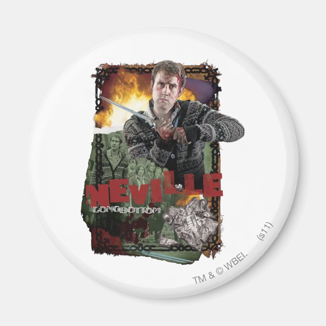 Neville Longbottom Collage 2 Magnet (Framsidan)