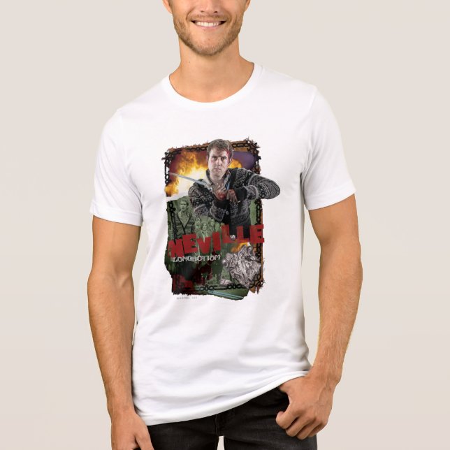 Neville Longbottom Collage 2 T-shirt I Triblend-tyg (Framsida)