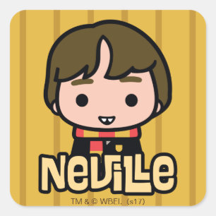 Neville Longbottom Tecknad Karaktär Konst Fyrkantigt Klistermärke