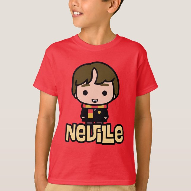 Neville Longbottom Tecknade figurer Art T-shirt (Framsida)
