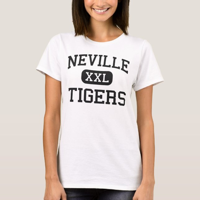Neville - tigrar - högstadium - Monroe Louisiana T Shirt (Framsida)