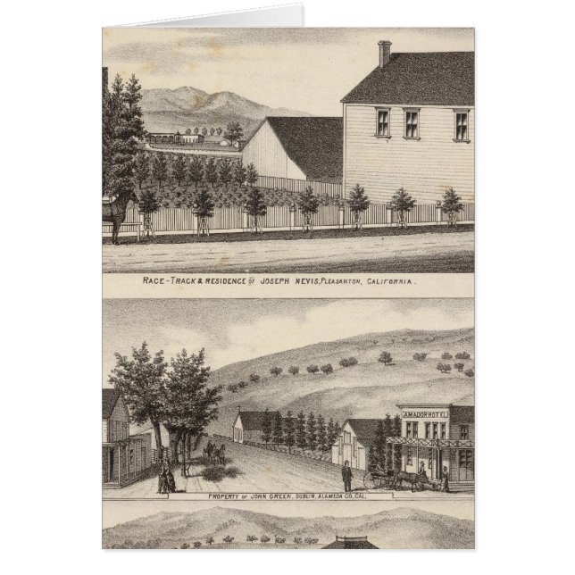 Nevis, Grönt, jordbruk Hälsningskort (Framsidan)