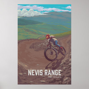 Nevis Range Mountainbike-resor Reklamplanschen Poster