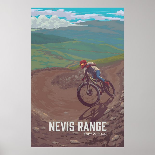 Nevis Range Mountainbike-resor Reklamplanschen Poster (Framsidan)