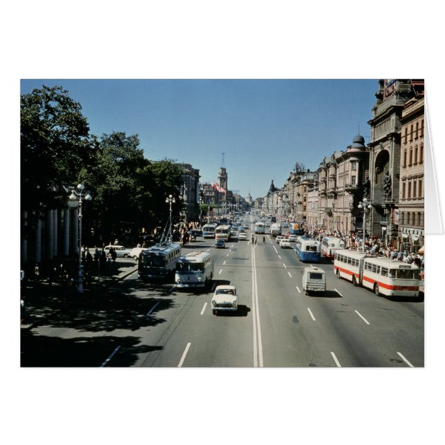Nevsky Prospekt Hälsningskort (Framsidan Horizontal)