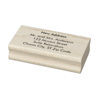New Address Custom Rubber Stamps Stämpel