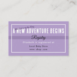 New Adventure Purple Registry Enclosure Card Tilläggskort