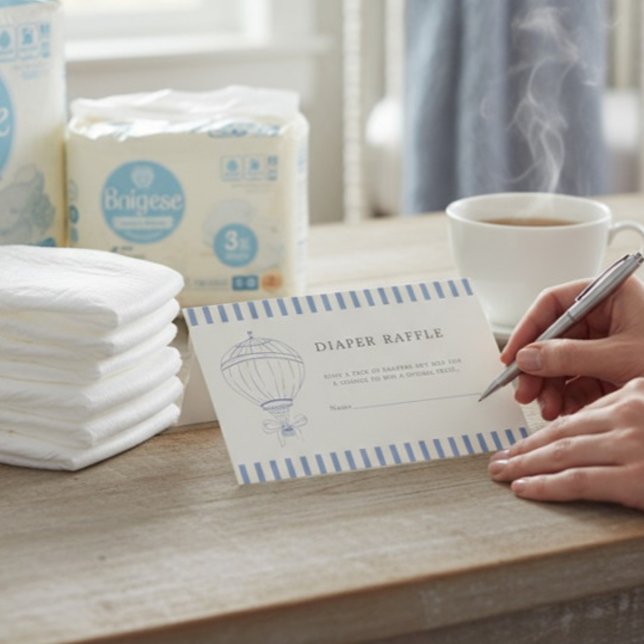 New adventures Baby Shower Diaper Raffle  Tilläggskort (Skapare uppladdad)
