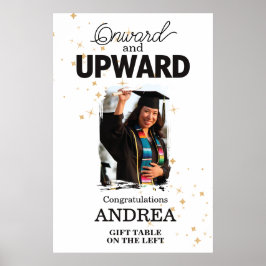 New Adventures Onward and Upward Graduation Party Poster