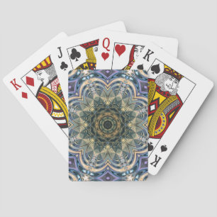 New Age Bohemian Yoga Blue Lila Mandala Kortlek