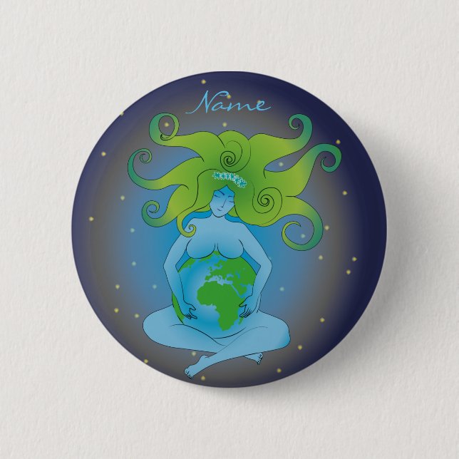 New Age Gaia Goddess Thunder_Cove Knapp (Framsida)