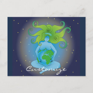 New Age Gaia Goddess Thunder_Cove Vykort