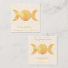 New Age Occult Shop Guld Triple Måne