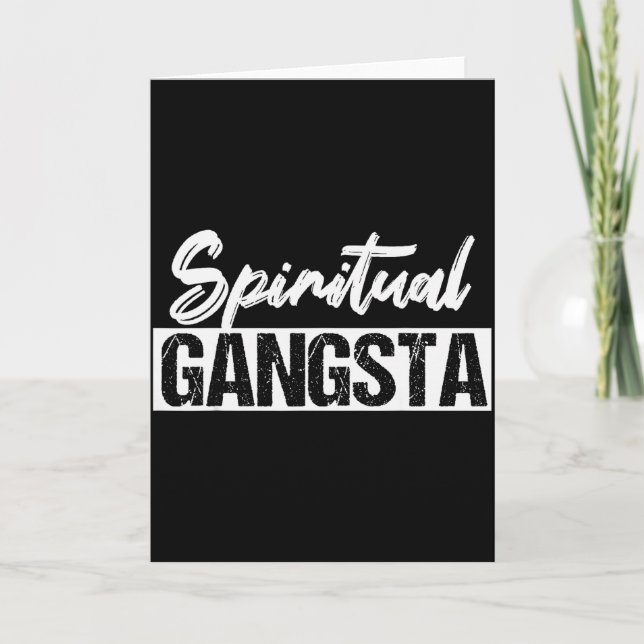 New Age Sritual Srituality Yoga Gangster Enlighten Kort (Framsida)