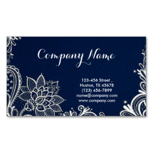 New Age Yoga navy blue henna bohemian snöre Magnetiska Visitkort