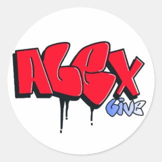 New Alex Live Sticker Runt Klistermärke