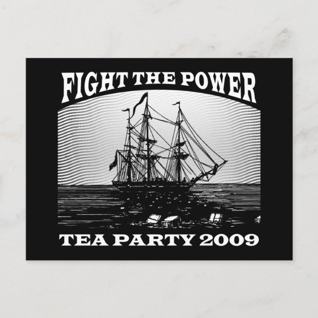 New American Tea Party 2009 Vykort (Framsida)