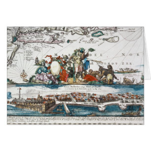 NEW AMSTERDAM 1673 HÄLSNINGSKORT