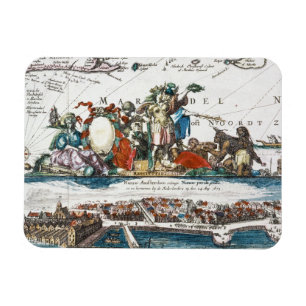 NEW AMSTERDAM 1673 MAGNET