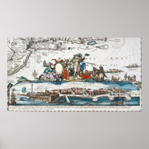NEW AMSTERDAM 1673 POSTER