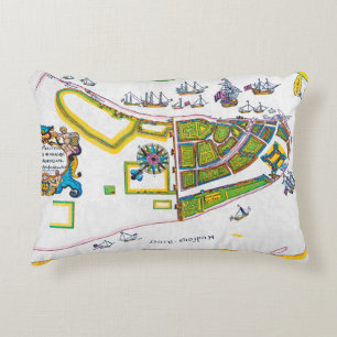 New Amsterdam karta, 1661 Prydnadskudde