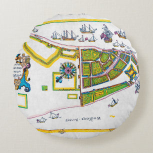 New Amsterdam karta, 1661 Rund Kudde