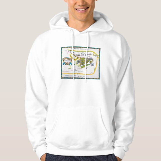 New Amsterdam karta, 1661 Sweatshirt (Framsida)