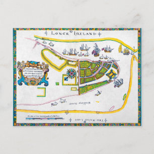 New Amsterdam Karta, 1661 Vykort