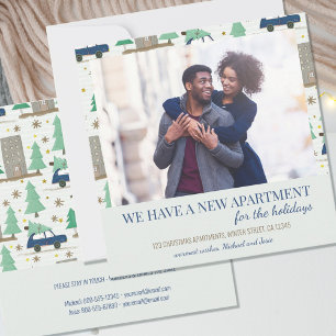 New Apartment Photo Doodle Condo and Car Flytta Meddelande