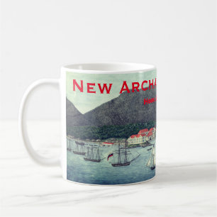 New Archangel, Ryssland (Sitka) Painting Kaffemugg