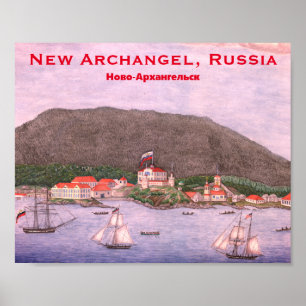 New Archangel, Ryssland (Sitka) Painting Poster