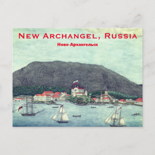 New Archangel, Ryssland (Sitka) Painting Vykort