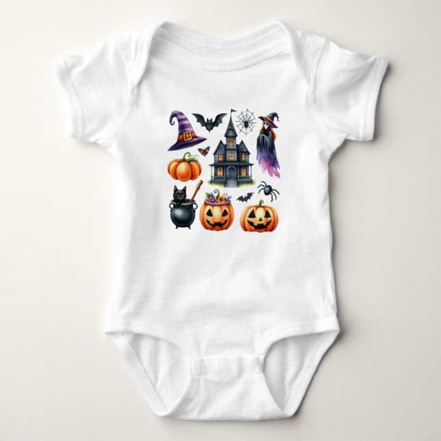 new baby born, custom baby name, Halloween  T Shirt (Framsida)