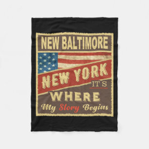 New Baltimore Ny Det är där min berättelse börjar Fleecefilt