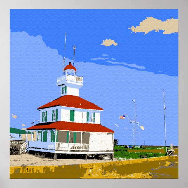 New Basin Canal Lighthouse New Orleans Poster (Framsidan)