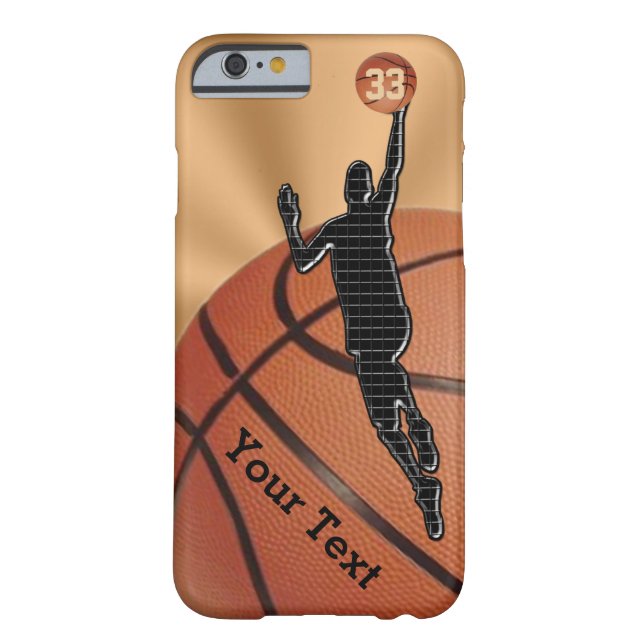 NEW Basketball iPhone 6 Fodral med NAMN och NUMMER Case-Mate iPhone Skal (Baksidan)