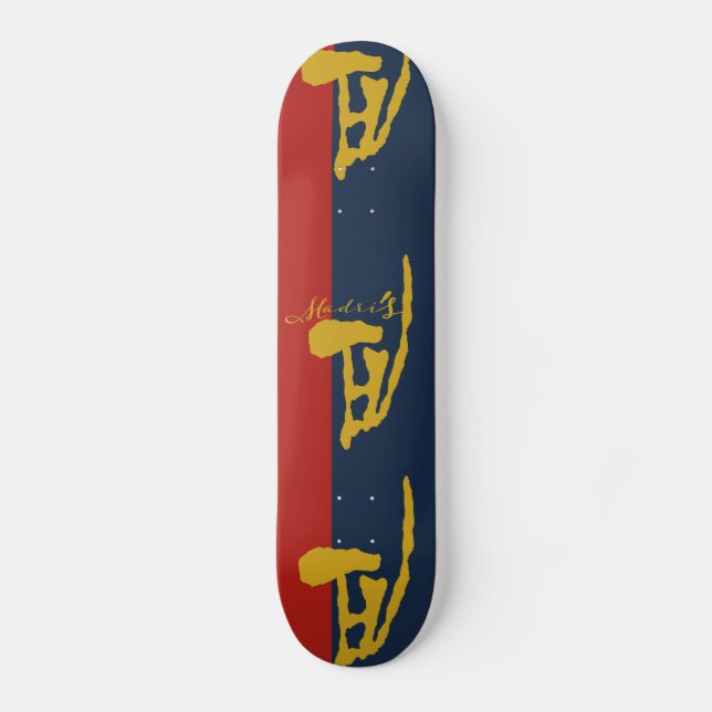 NEW BEAR MADRIS (MADR`IS) SIMPLIFIED BY MASANSER MINI SKATEBOARD BRÄDA 18,5 CM (Framsida)