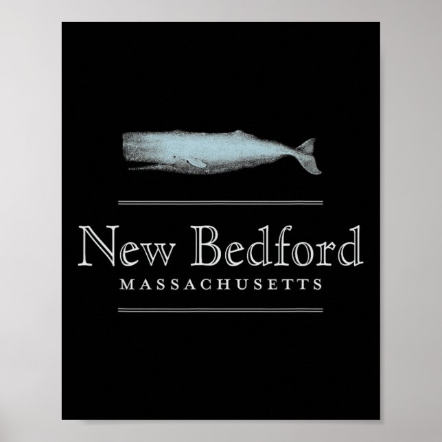 New Bedford Machusetts Vintage Valdesign  Poster (Framsidan)