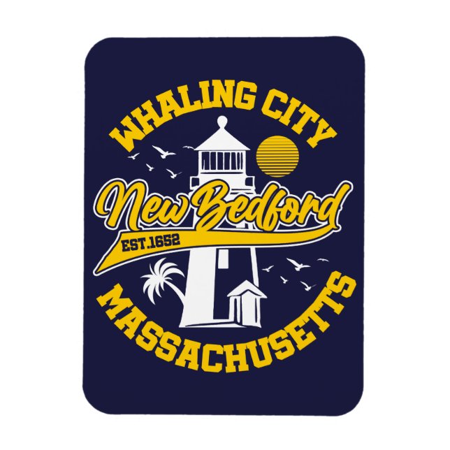 New Bedford,Massachusetts Magnet (Vertikal)