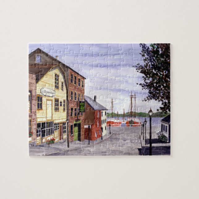 New Bedford Massachusetts New England Painting Pussel (Horisontell)