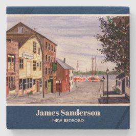 New Bedford Massachusetts New England Painting Stenunderlägg