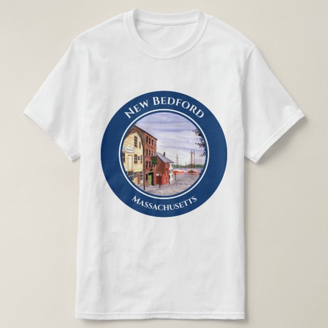 New Bedford Massachusetts New England T Shirt (Design framsida)