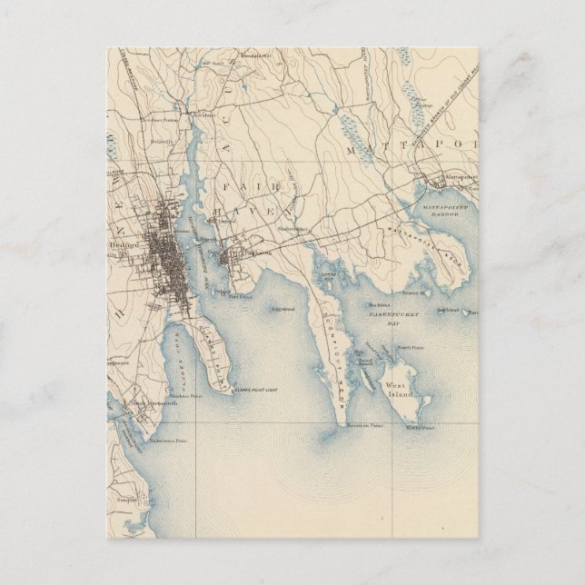 New Bedford, Massachusetts Vykort (Framsida)