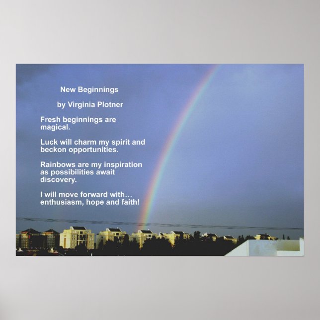 New Beginnings av Virginia Plotner Poster (Framsidan)