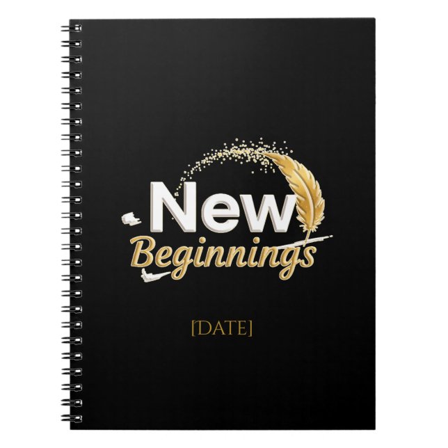 New Beginnings / Cuaderno Nuevos Comienzos Anteckningsbok (Framsidan)