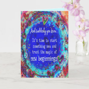 "New Beginnings"-inspiration Kort