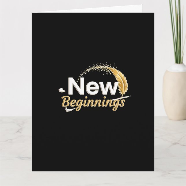 New Beginnings /  Tarjeta Nuevos Comienzos Kort (Framsida)