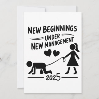 New Beginnings Under New Managment 2025 Julkort