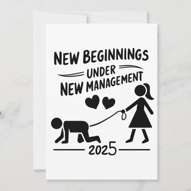 New Beginnings Under New Managment 2025 Julkort (Framsida)